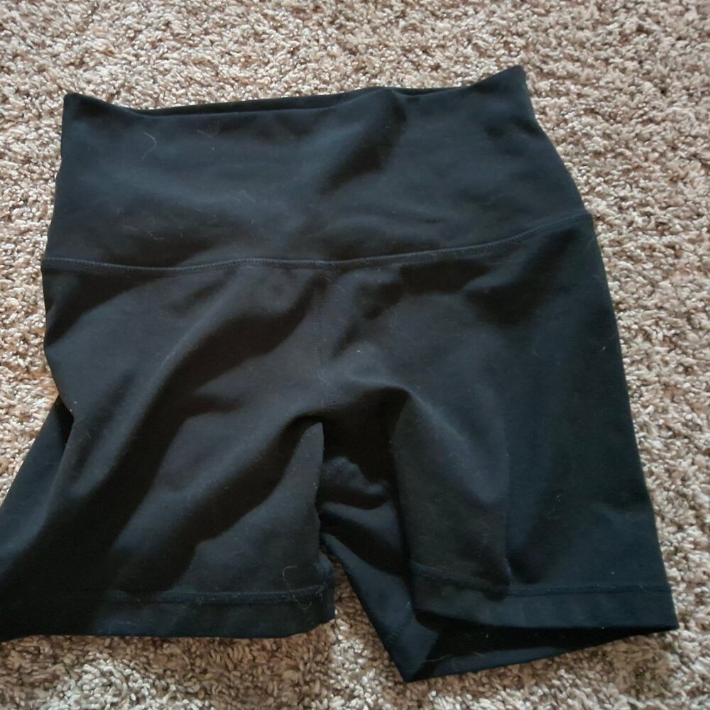 Black athletic shorts